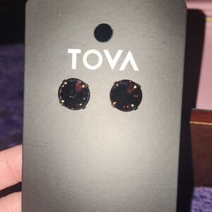 TOVA Matallic Stud Earrings